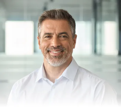 Image of an older man smiling